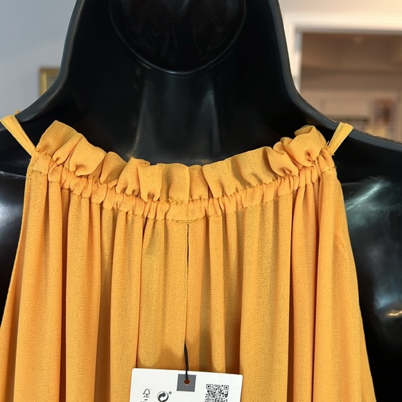 Zara Dress | Yellow | Size M | sleeveless | elastic waist | Never Worn - Picture 10 of 10